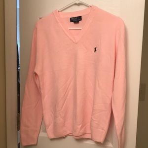 Ralph Lauren pink sweater XL 100% cashmere